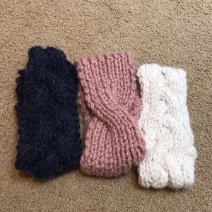 Free People knitted head bands bundle